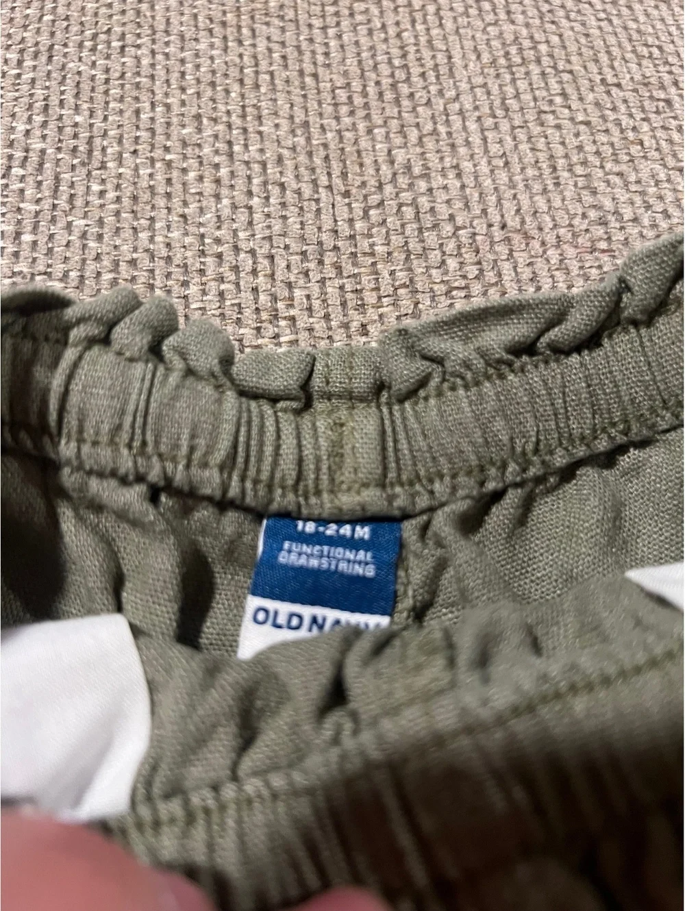 Old Navy Green Linen Shorts